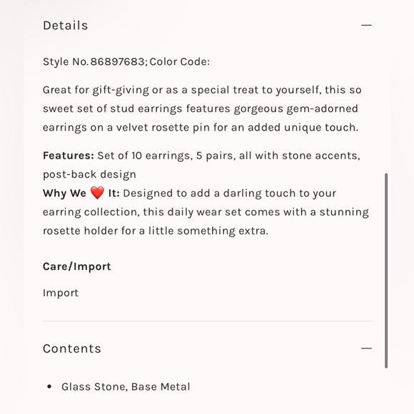 Free People Rosette Stud Brooch NWT - Picture 6 of 6